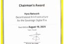 Hyra Network Wins Prestigious Chairman’s Award 2025 at WITSA Global AI Summit