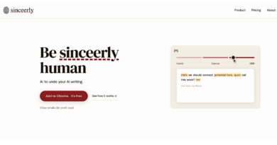 Sinceerly is an AI tool to ‘un-AI’ your writing