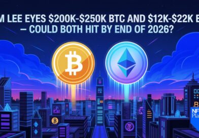 Tom Lee Eyes $200K–$250K BTC and $12K–$22K ETH — Could Both Hit by End of 2026?