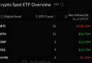 XRP, Ether Draw Fresh Cash as Bitcoin ETFs Lose $120M