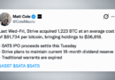 Strive Buys 1,223 Bitcoin While Preparing a $630 Million Cash Raise – Bitcoin News